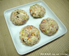 超簡單  營養蔬菜肉餅