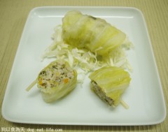 豬肉豆渣高麗菜捲